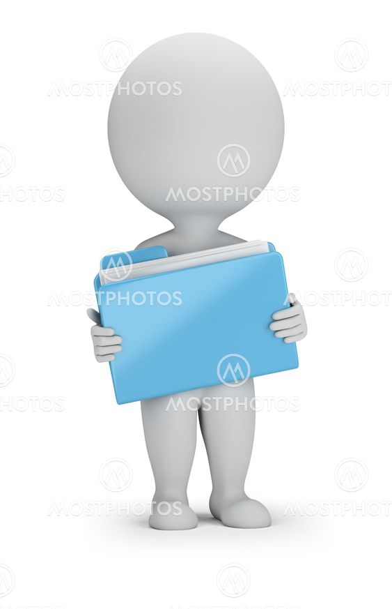 3d small people - folder