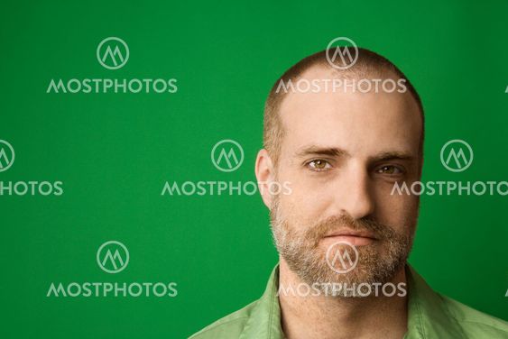 Portrait of Caucasian man.