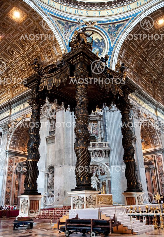 The Papal alter in St. Peter's church