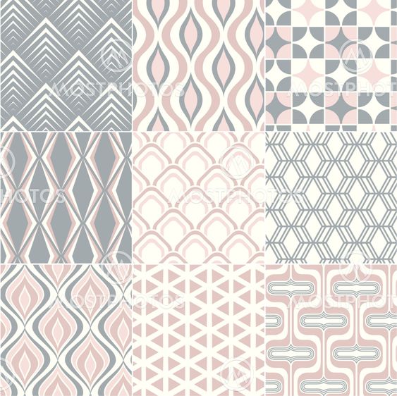 seamless retro pattern print