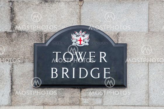 tower bridge sign