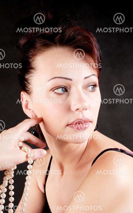 Portrait of a brunette