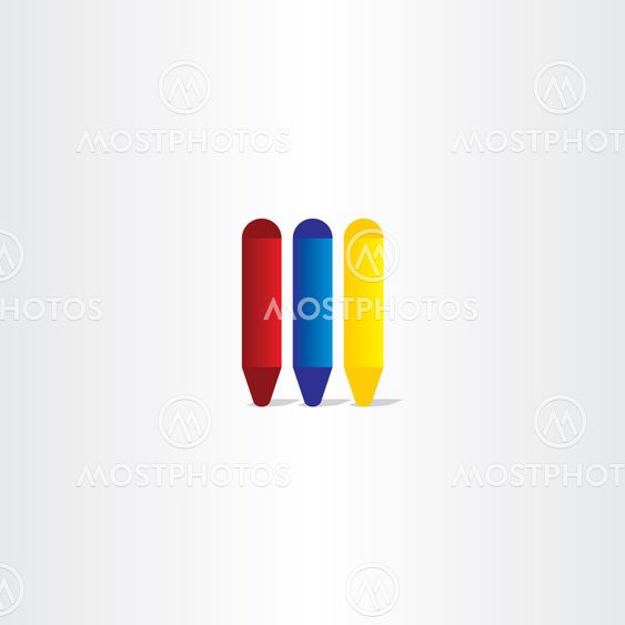 crayons vector icon design element