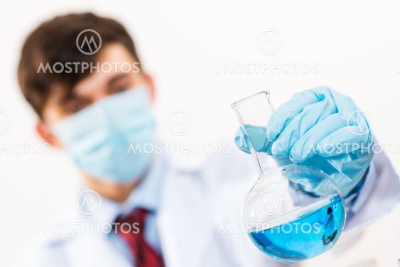 scientist working in the lab
