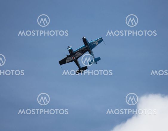Two of The Blades aerobatic team