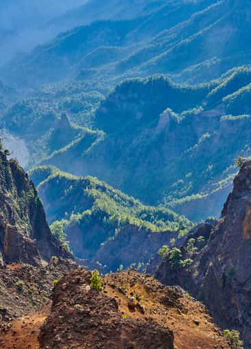 Nature, landscape and mountain with rocky terrain...