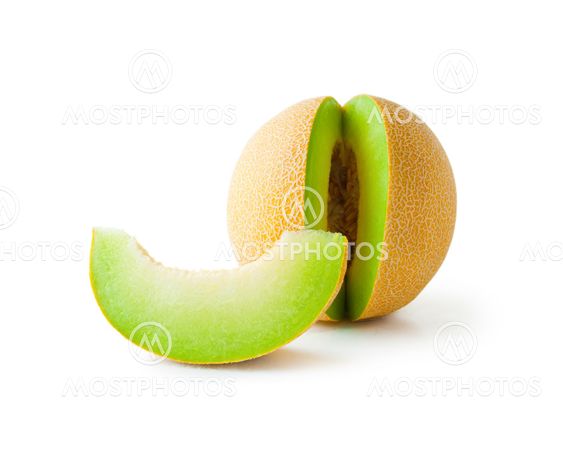 Melon honeydew and melon slice