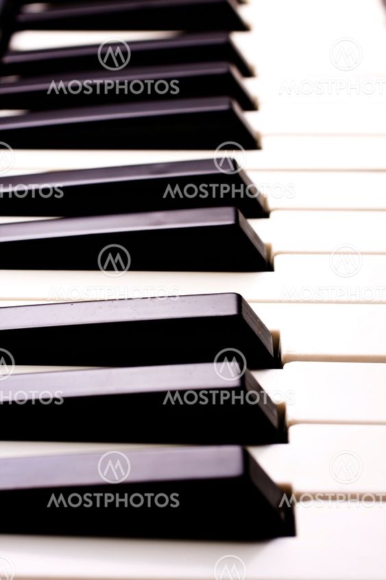Piano Key close up shot
