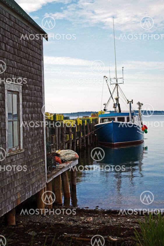 Lobster Boat at Dock
