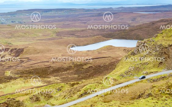 Quiraing mountain, Isle of Skye, Scotland.