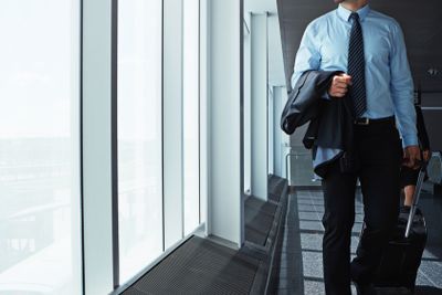 Travel is his occupational perk. an executive...