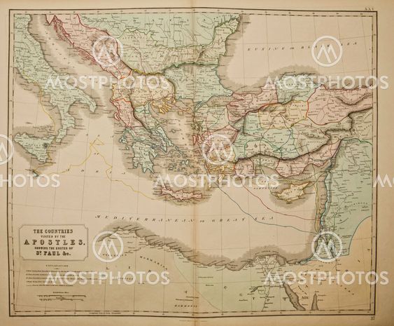 Ancient map of the world . Published by George Philip and son at London 1857 and are not subject to copyright.