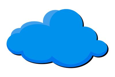 cartoon cloud vector symbol icon design. 
