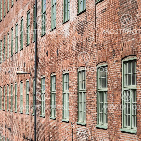 Brick wall facade building, Sweden