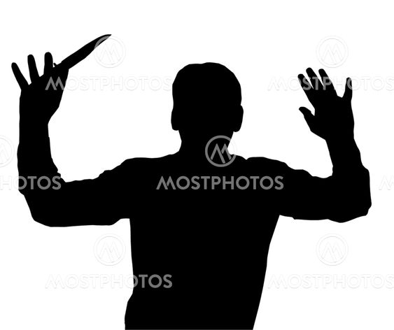 Surrendering with Knife