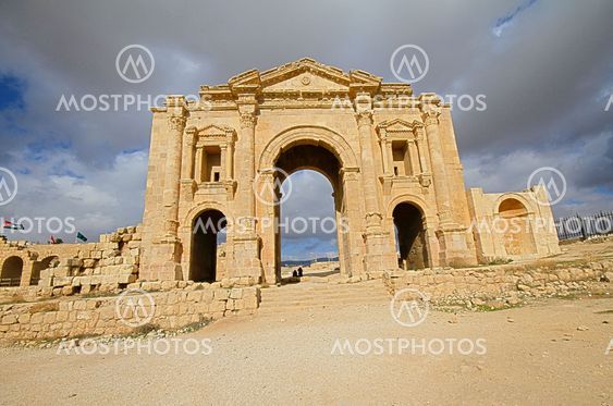 Hadrian's Arch,Jarash Jordan