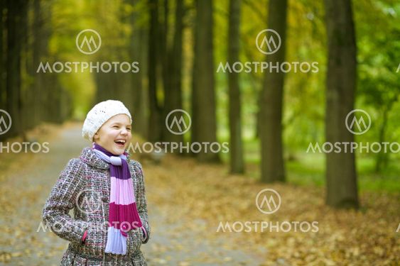 little girl laughing