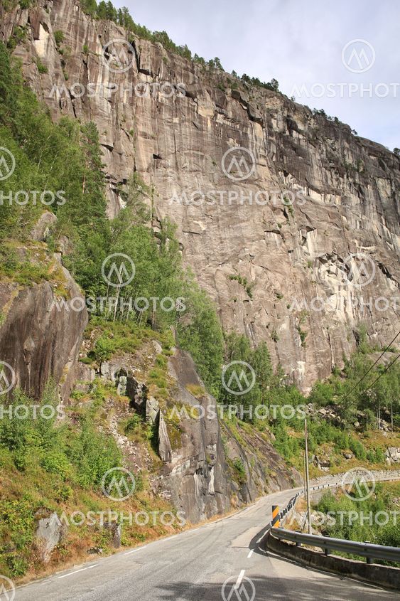 Rock face in Norway