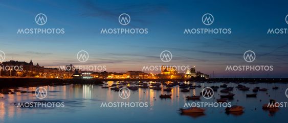 Panoramic of Castro Urdiales, Cantabria, Spain