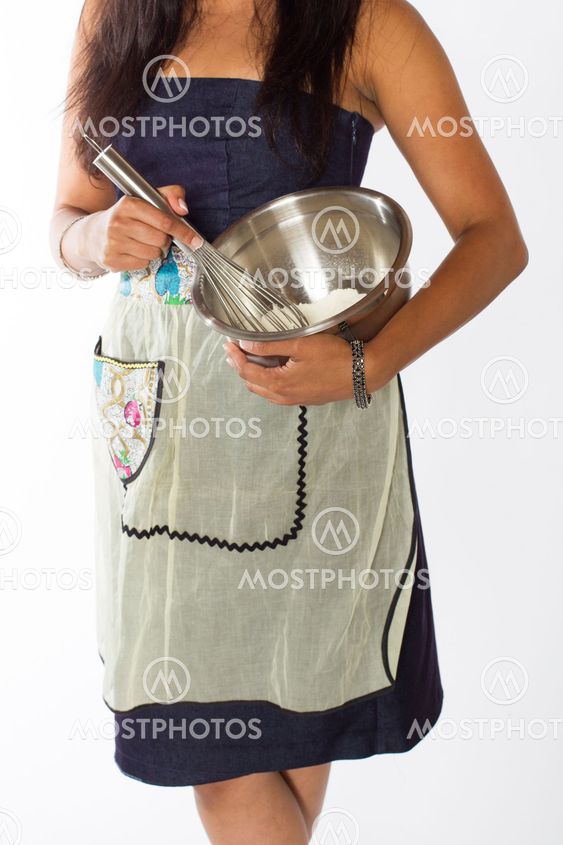 Woman Mixing Ingredients