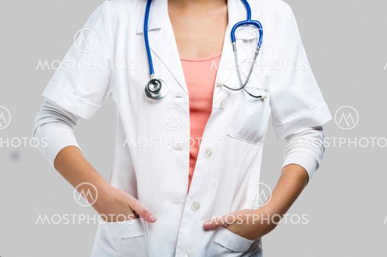 Beautiful young female doctor