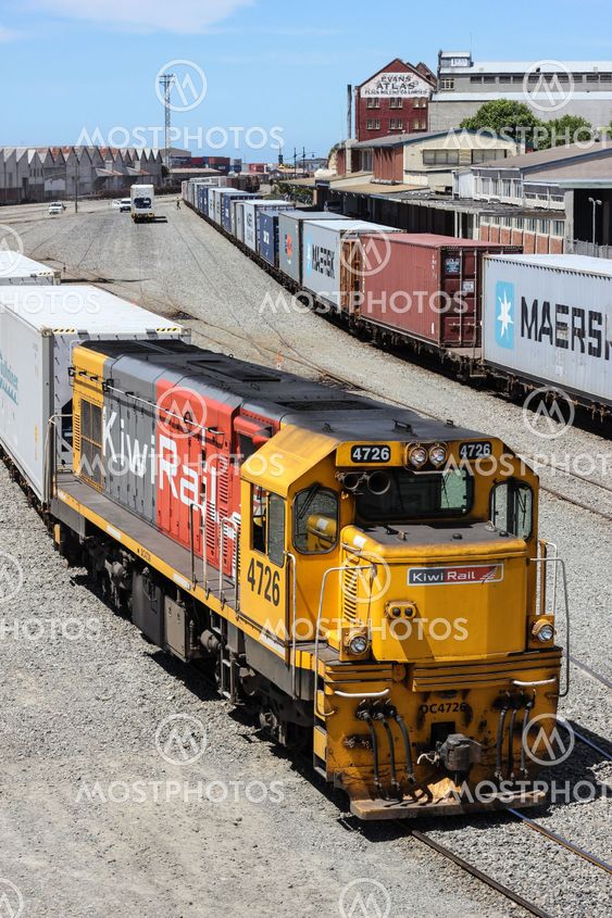 Timaru rail yard, New Zealand.