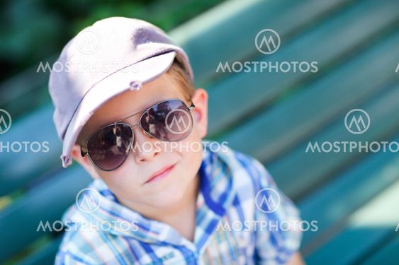 Stylish boy in sun glasses