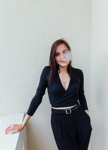 Portrait of Beautiful Woman and Brunette on Light...