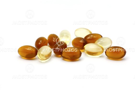 Medicine pill isolated on white background