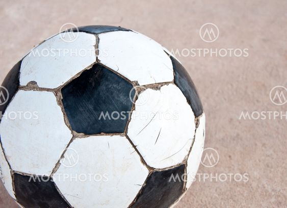 Old soccer ball