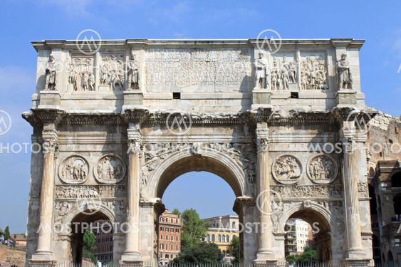Arch of Constantine and Colosseum