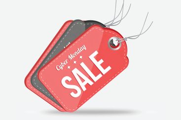 Cyber Monday sale tags
