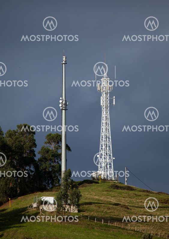 Telecomunications towers, Cantabria, Spain