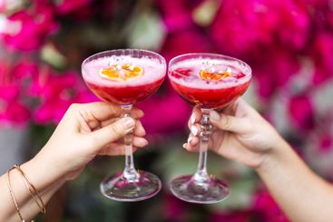 Close-up of female hands with elegant glasses. Women...