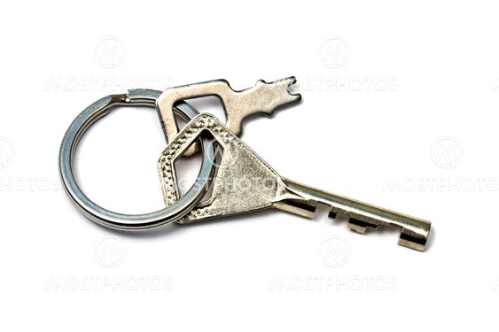Keys isolated on white