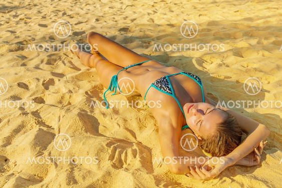 Girl in bikini
