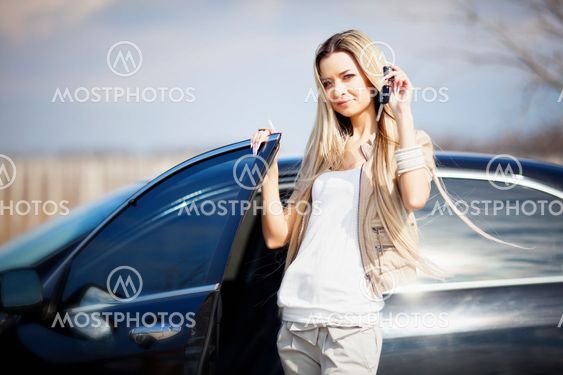 Girl with car