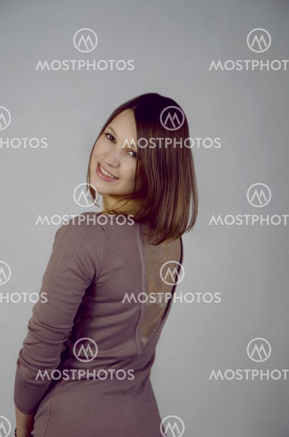 Girl in evening dress