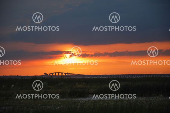 Twilight at the bridge