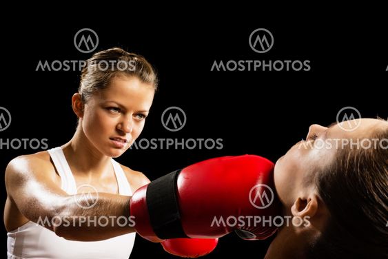 woman boxing