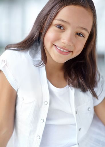 Happy, confident and portrait of girl in home for joy,...