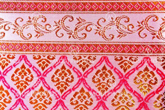 Thai Silk Fabric Pattern