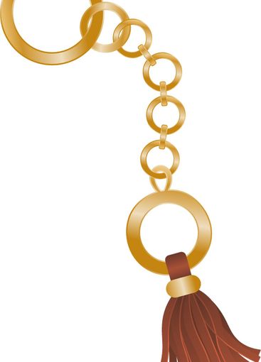 Fittings for women's handbag. Decorative pendant tassel...