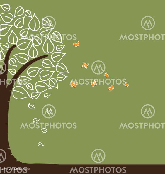 Abstract tree. Vector illustration.
