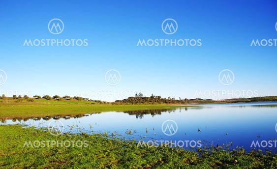 Alqueva lake near Amieira village