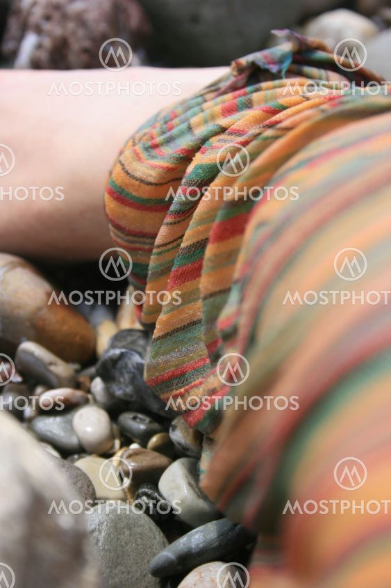 Pebbles and feet