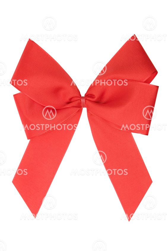 Red Ribbon w/ Clipping Path