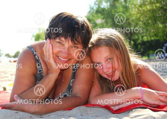 Family beach