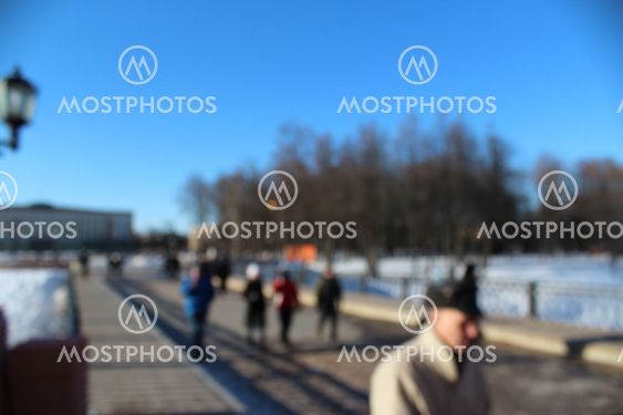 street, people, winter, sunny day, a group of people,...