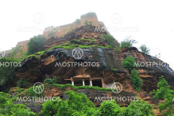 Gwalior india fort and Gurdwara Bandi Chhor marble Temple